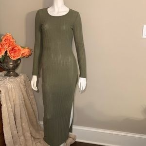 💚SHEIN long bodycon dress Small